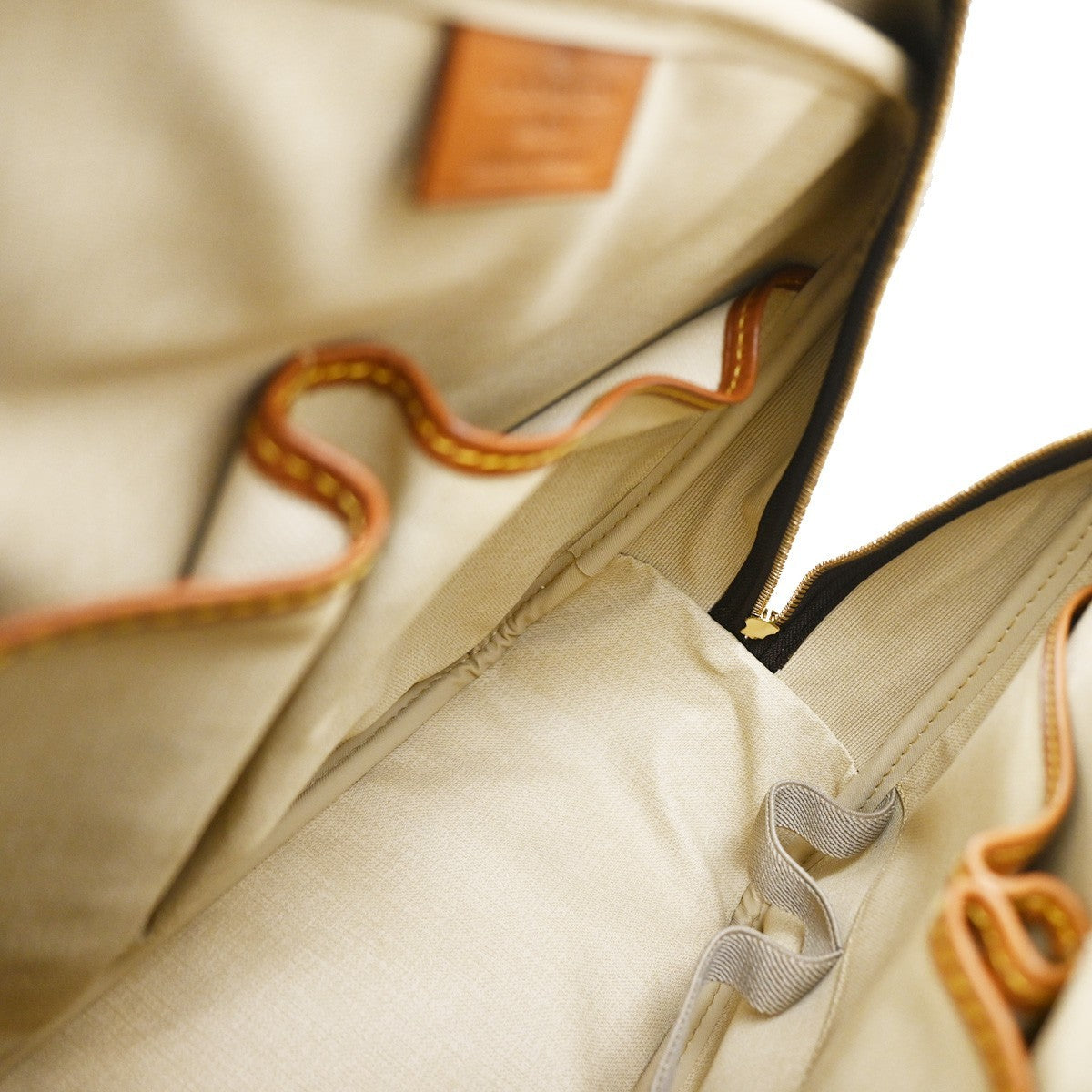 Louis Vuitton Deauville Handbag Monogram Canvas, BROWN, CANVAS, Handbag