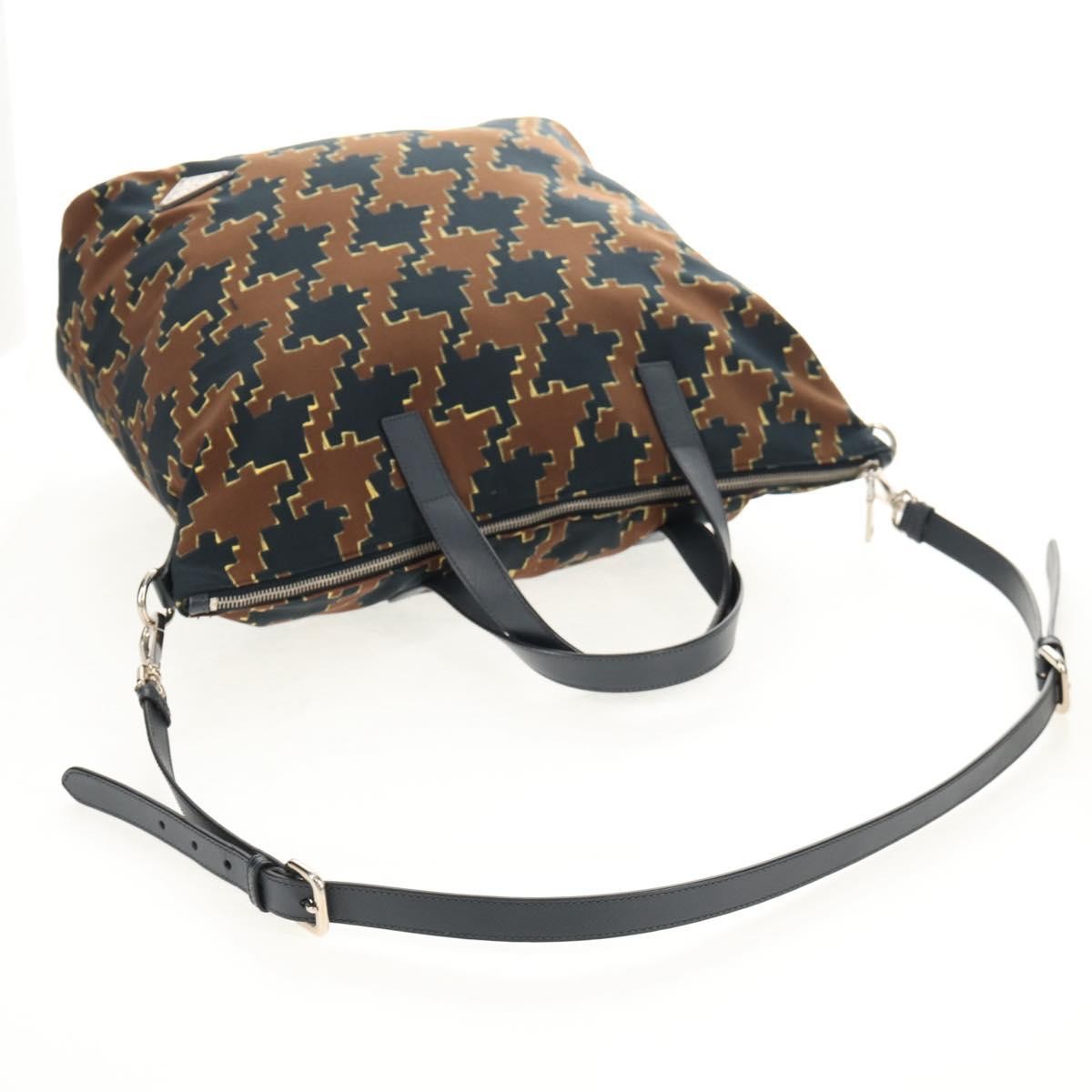 Prada Vintage Handbag Tessuto, BROWN, NYLON, Handbag