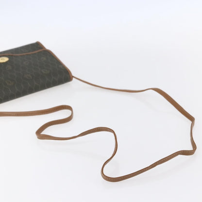 Christian Dior Vintage Honeycomb Flap Crossbody Bag Coated Canvas, KHAKI, CANVAS, Shoulder bag