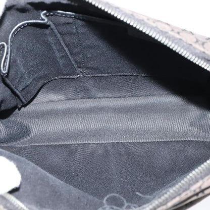 Celine Vintage Macadam Shoulder Bag Canvas, BLACK, CANVAS, Shoulder bag