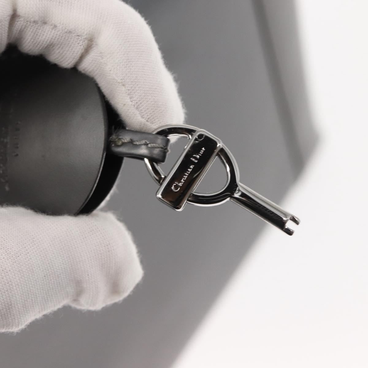 Christian Dior Vintage Handbag Leather, GRAY, LEATHER, Handbag