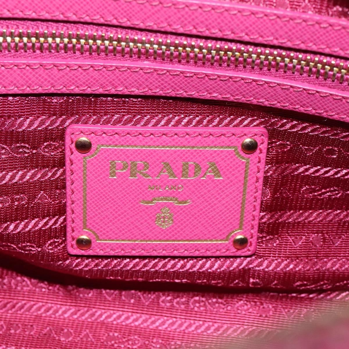 Prada Vintage Bauletto Bag Leather, PINK, LEATHER, Handbag