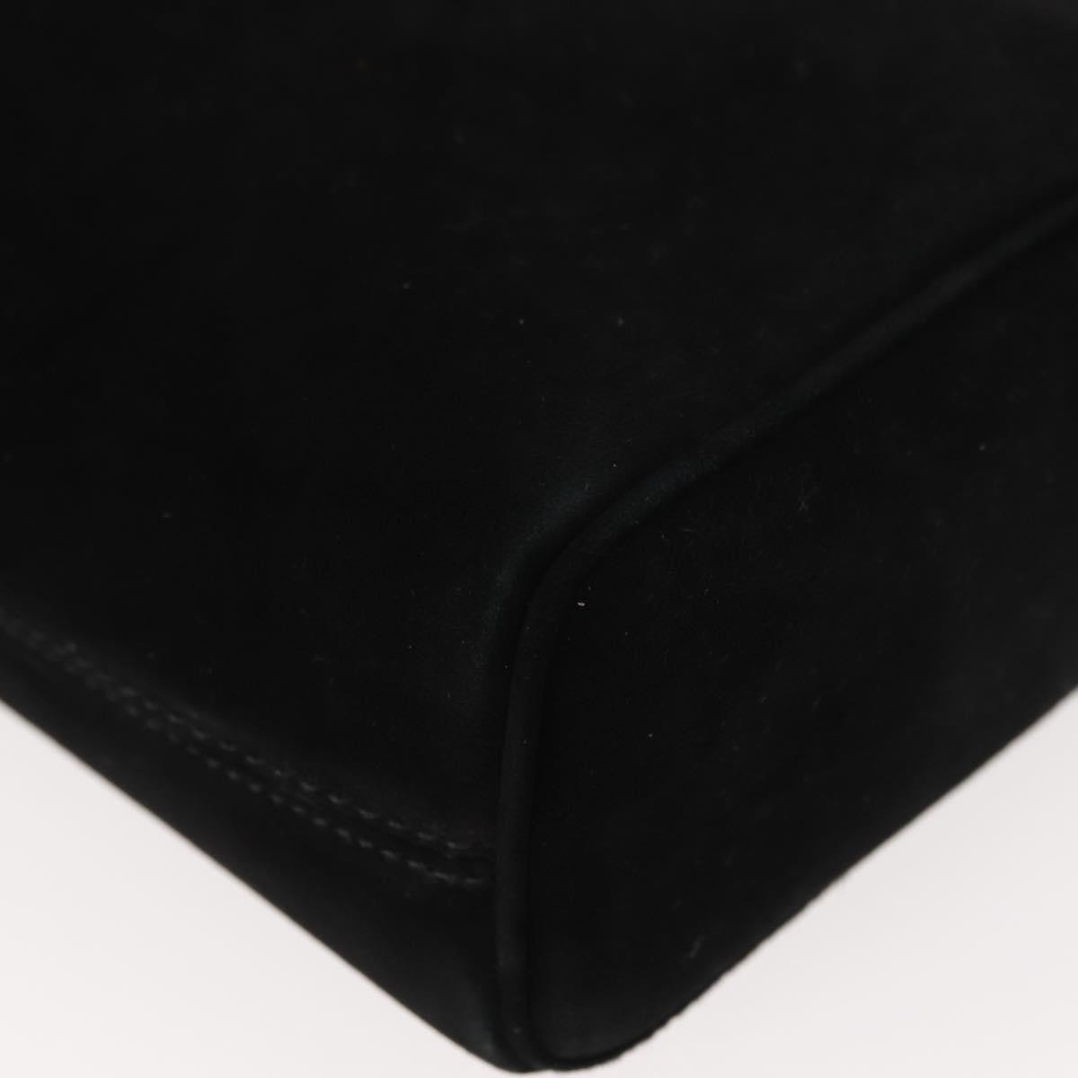 Salvatore Ferragamo Gancini Shoulder Bag Suede, BLACK, SUEDE, Shoulder bag