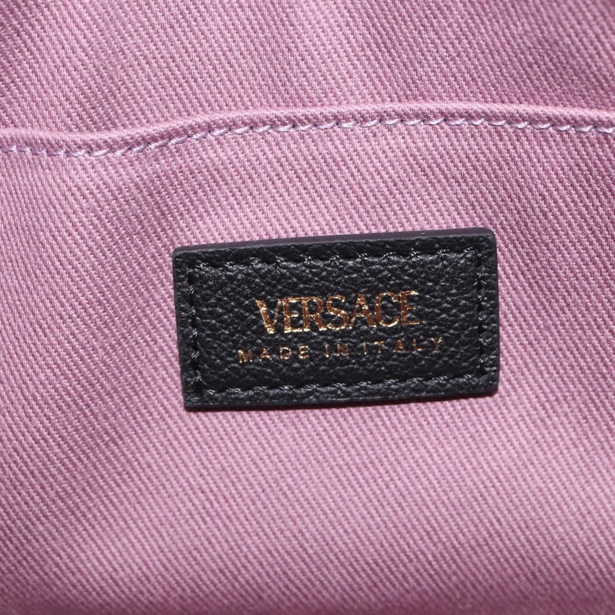 Versace Medusa Shoulder Bag Leather, BLACK, LEATHER, Shoulder bag