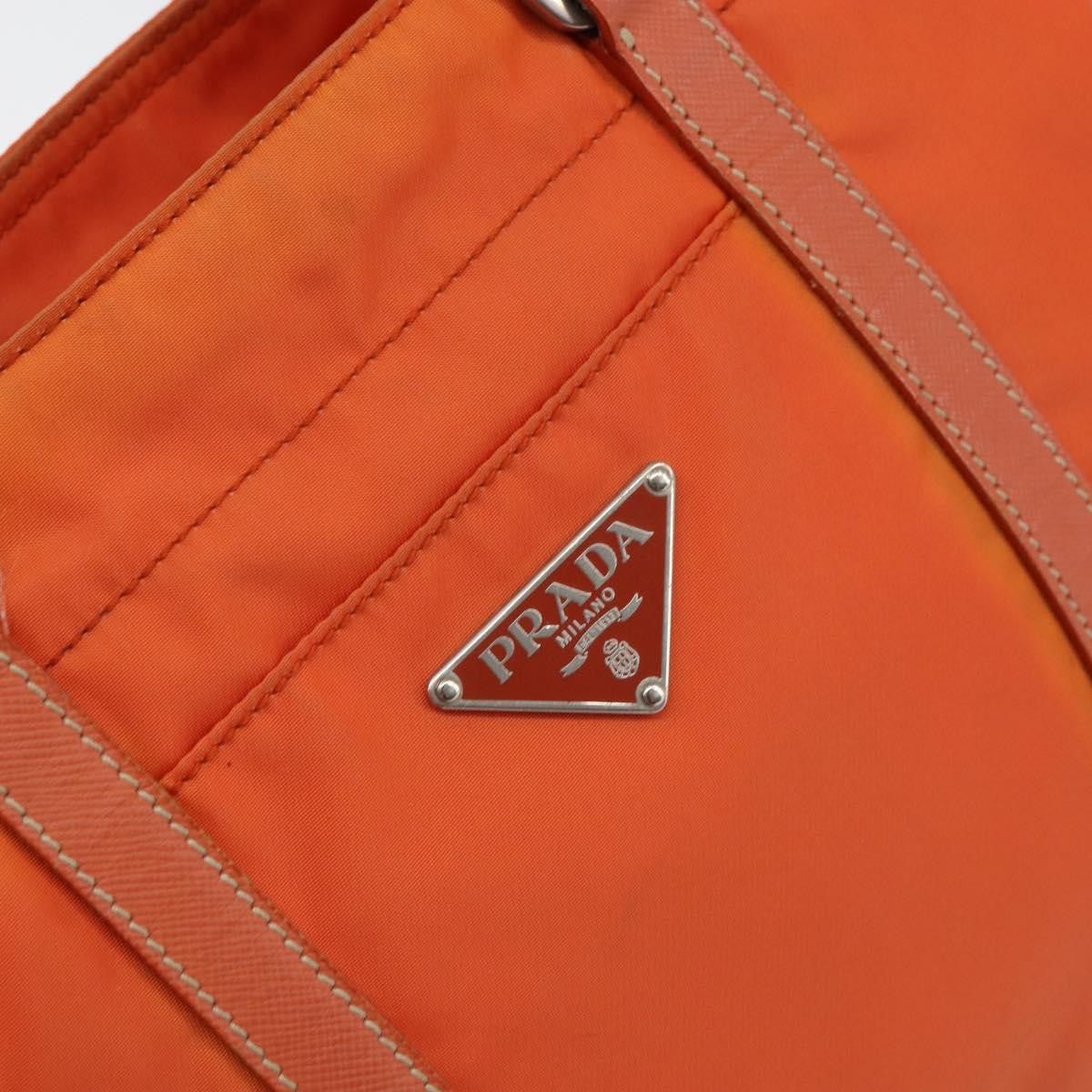Prada Vintage Tote Tessuto, ORANGE, NYLON, Tote bag