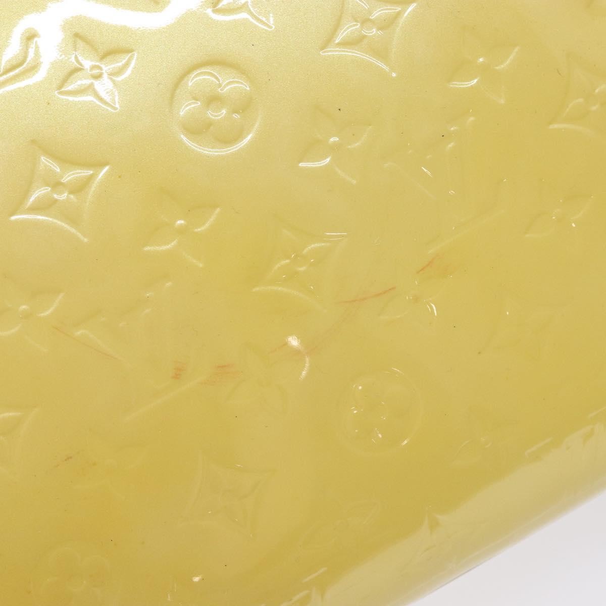 Louis Vuitton Catalina Handbag Monogram Vernis, YELLOW, PATENT_LEATHER, Tote bag