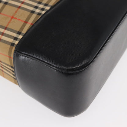 Burberry Nova check Shoulder bag Canvas, BEIGE, CANVAS, Shoulder bag