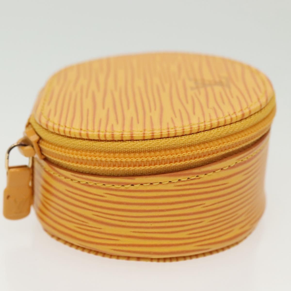 Louis Vuitton Ecrin Bijoux Pouch Epi Leather, YELLOW, LEATHER, Clutche & pouche