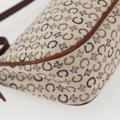 Celine C Macadam Pouch Canvas, BEIGE, CANVAS, Clutche & pouche