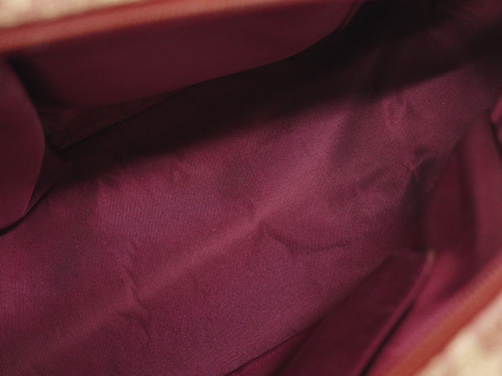 Christian Dior Vintage Saddle Bowler Bag Diorissimo Canvas, BURGUNDY, CANVAS, Handbag