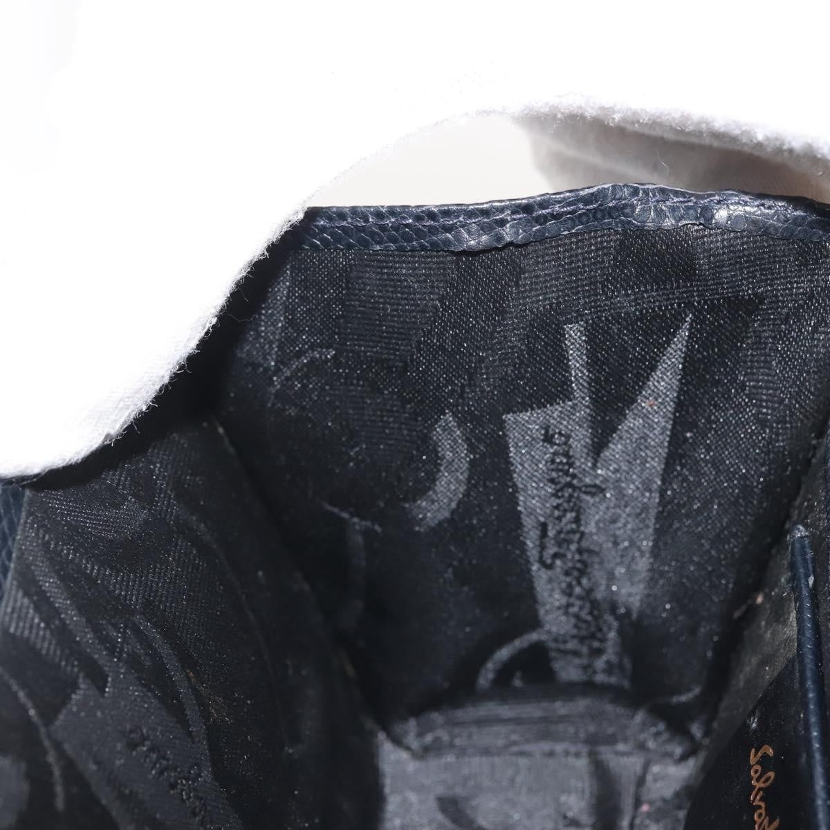 Salvatore Ferragamo Chain Flap Shoulder Bag Leather, BLACK, LEATHER, Shoulder bag