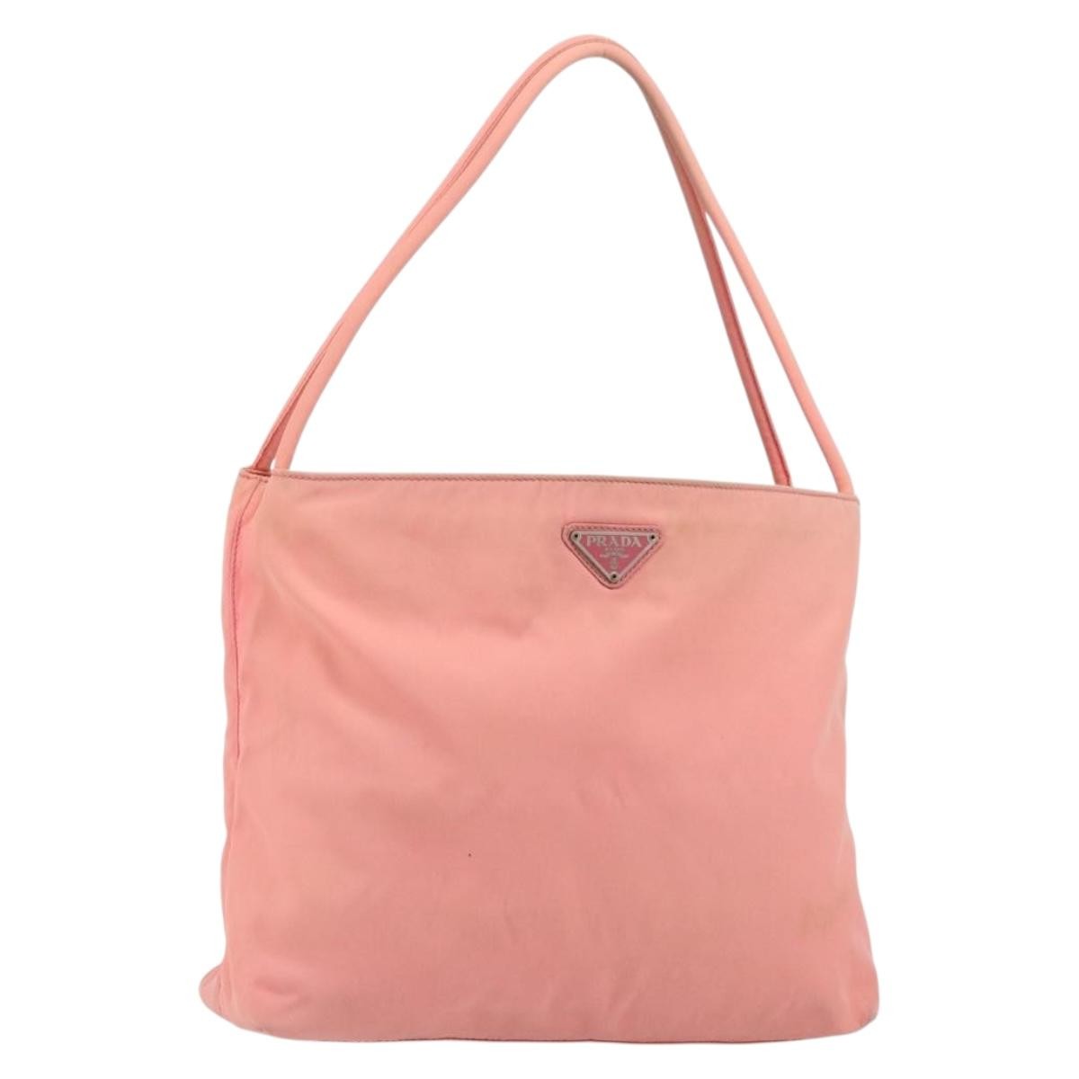 Prada Vintage Shoulder Bag Tessuto, PINK, NYLON, Shoulder bag