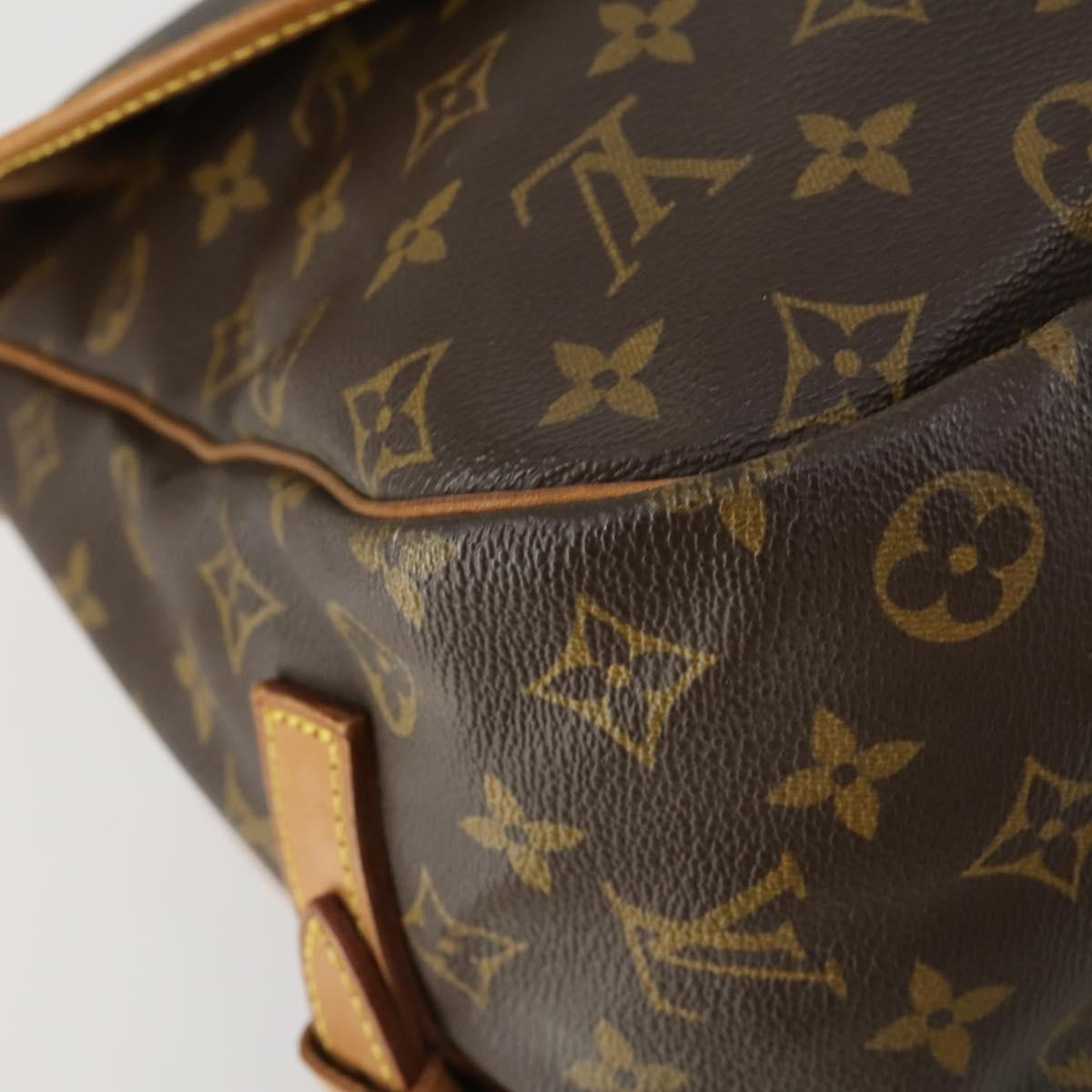 Louis Vuitton Saumur Handbag Monogram Canvas, BROWN, CANVAS, Shoulder bag