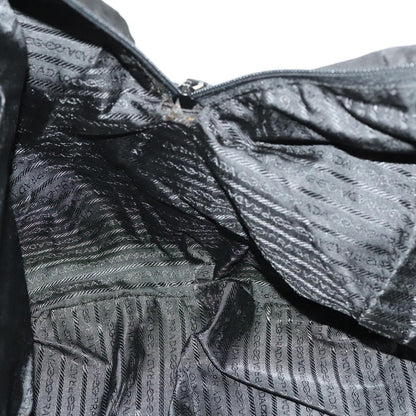 Prada Boston Bag Tessuto, BLACK, NYLON, Travel bag