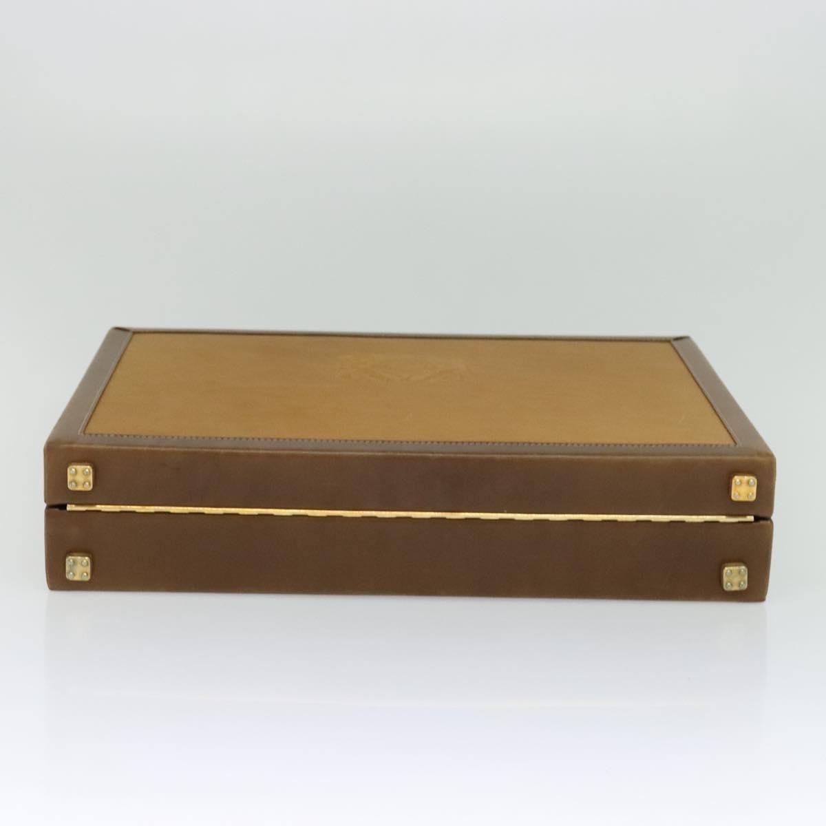 Loewe Anagram Business Leather, BEIGE, LEATHER, Briefcase