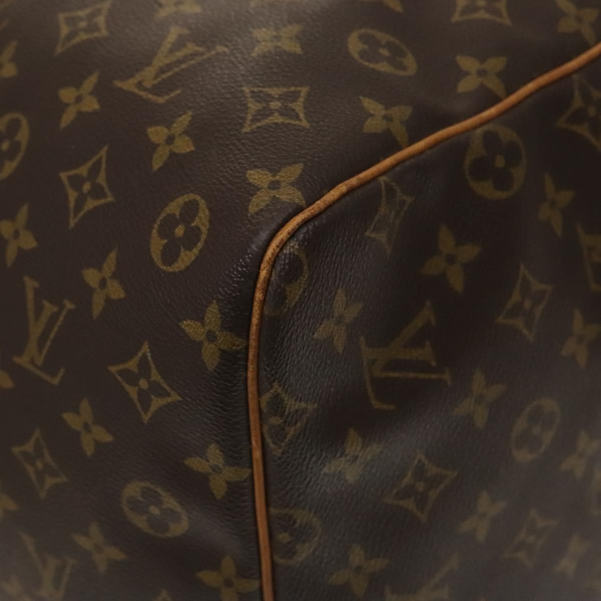 Louis Vuitton Keepall Bag Monogram Canvas, BROWN, CANVAS, Travel bag