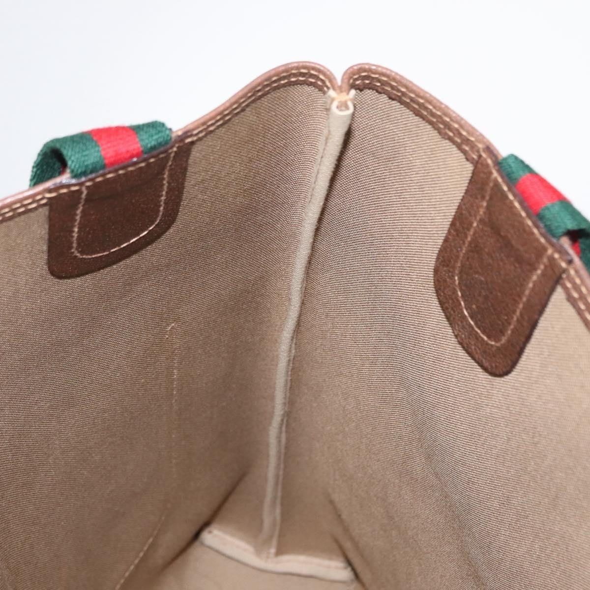 Gucci Sherry Line Tote Canvas, BEIGE, PVC, Tote bag