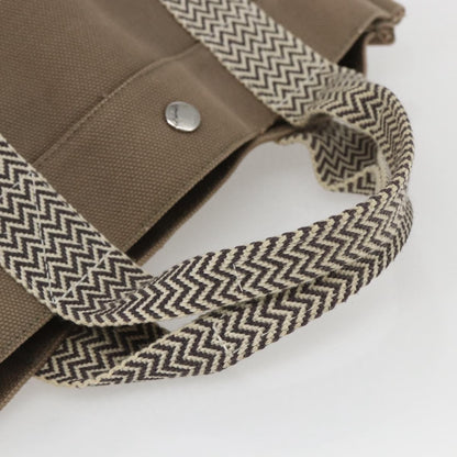 Hermes Cannes Tote Toile Canvas, BEIGE, COTTON, Tote bag