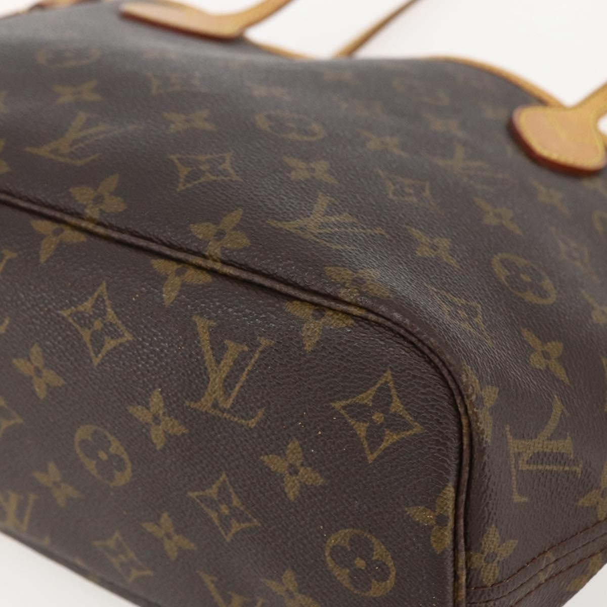 Louis Vuitton Neverfull Tote Monogram Canvas, BROWN, CANVAS, Tote bag