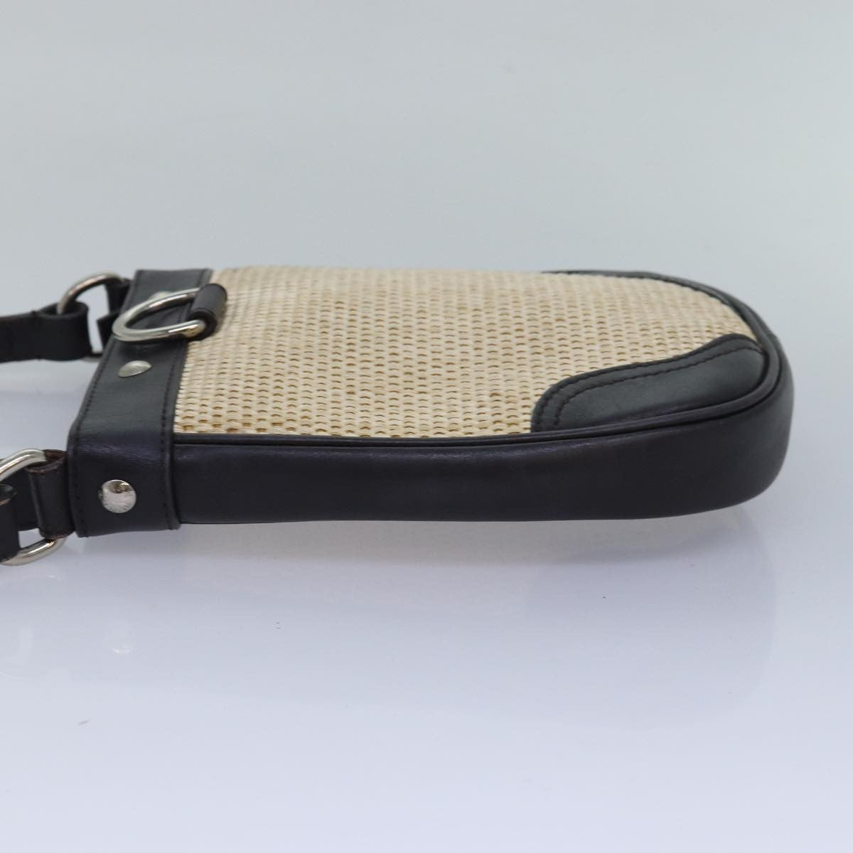 Burberry Vintage Shoulder Bag Leather, BEIGE, LEATHER, Shoulder bag