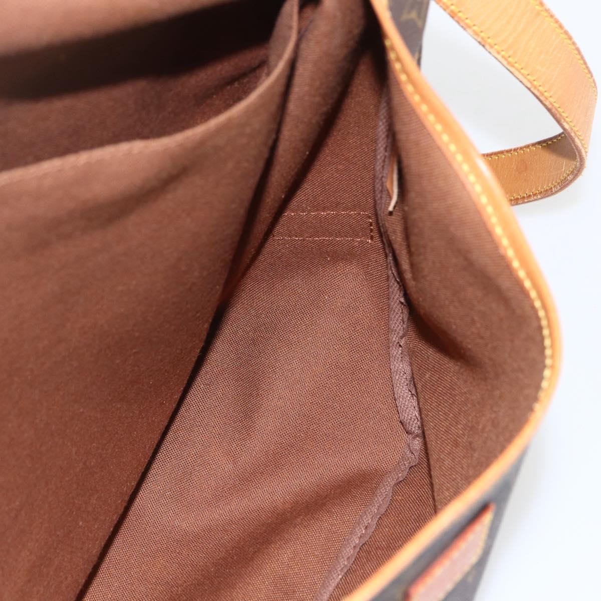 Louis Vuitton Saumur Handbag Monogram Canvas, BROWN, CANVAS, Shoulder bag