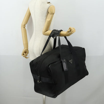 Prada Weekend Duffle Bag Tessuto, BLACK, NYLON, Travel bag