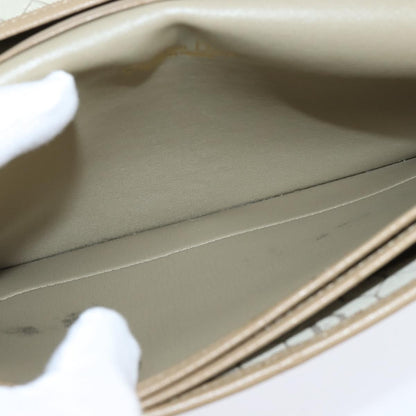 Christian Dior Vintage Chain Flap Shoulder Bag Leather, BEIGE, LEATHER, Shoulder bag