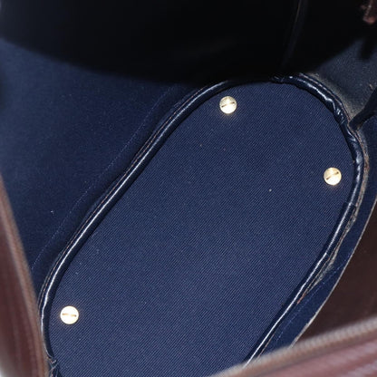 Christian Dior Vintage Trotter Handbag Canvas, BROWN, PVC, Handbag