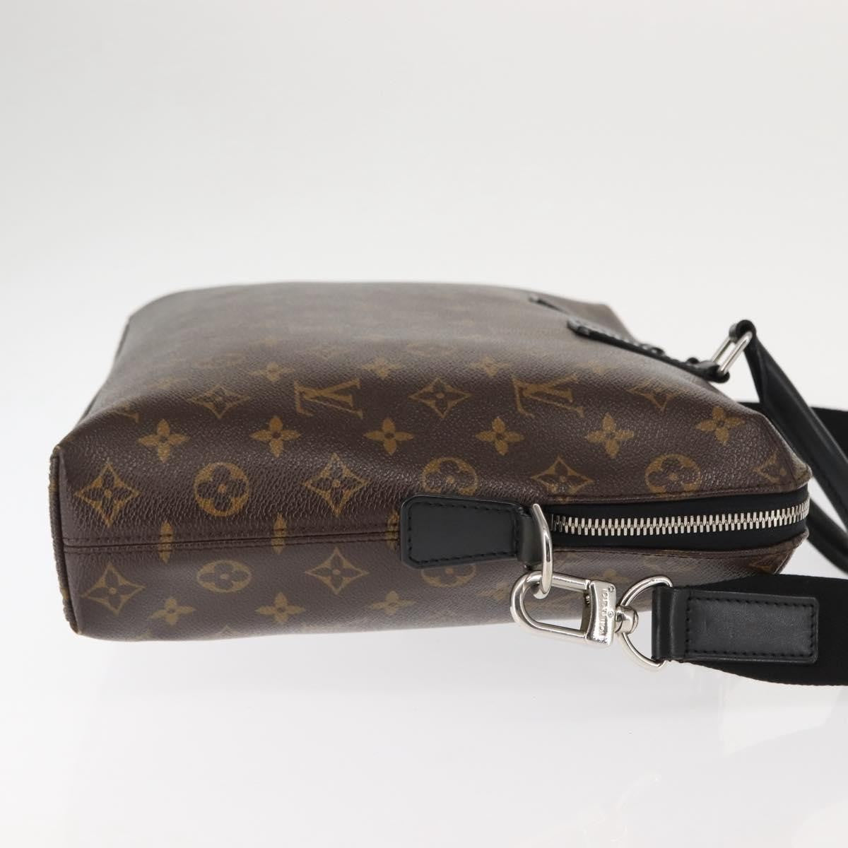 Louis Vuitton Porte-Documents Jour Bag Macassar Monogram Canvas, BROWN, CANVAS, Briefcase
