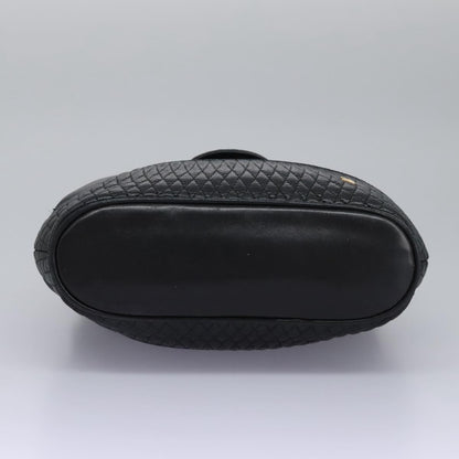 Bally Vintage Handbag Quilted Leather, Black, Leather, Handbag
