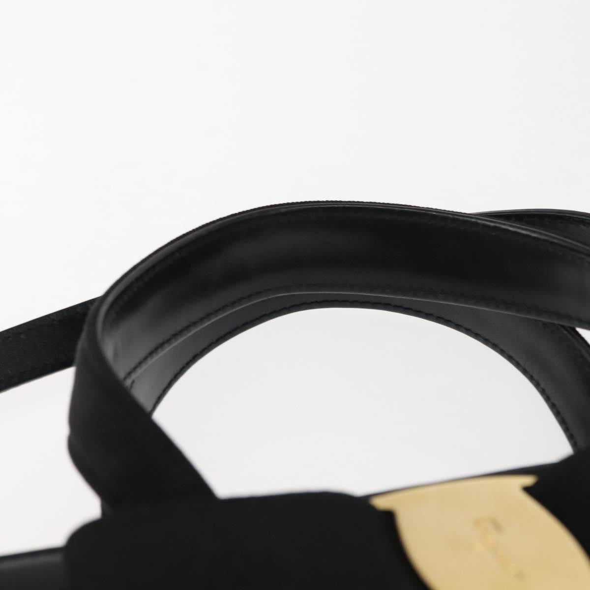 Salvatore Ferragamo Convertible Vara Bow Tote Leather, BLACK, LEATHER, Handbag