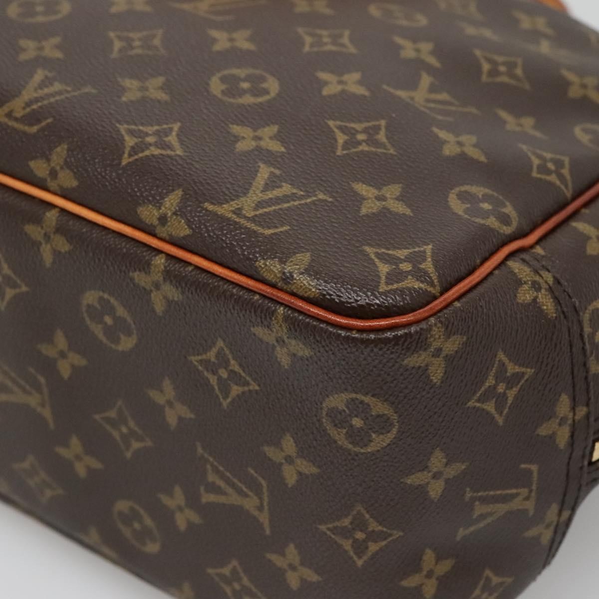 Louis Vuitton Deauville Handbag Monogram Canvas, BROWN, CANVAS, Handbag