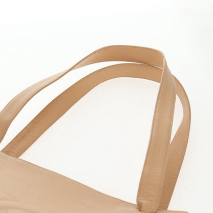 Chanel Coco Mark Leather, BEIGE, LEATHER, Handbag