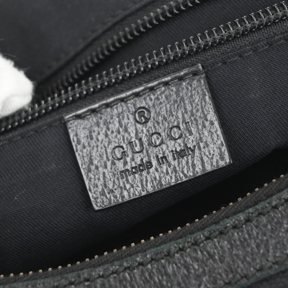 Gucci Half Moon Hobo Messenger GG Canvas, BLACK, CANVAS, Shoulder bag