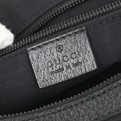 Gucci Half Moon Hobo Messenger GG Canvas, BLACK, CANVAS, Shoulder bag