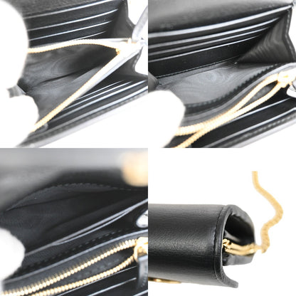 Gucci Blondie NM Wallet on Chain Leather, BLACK, LEATHER, Wallets