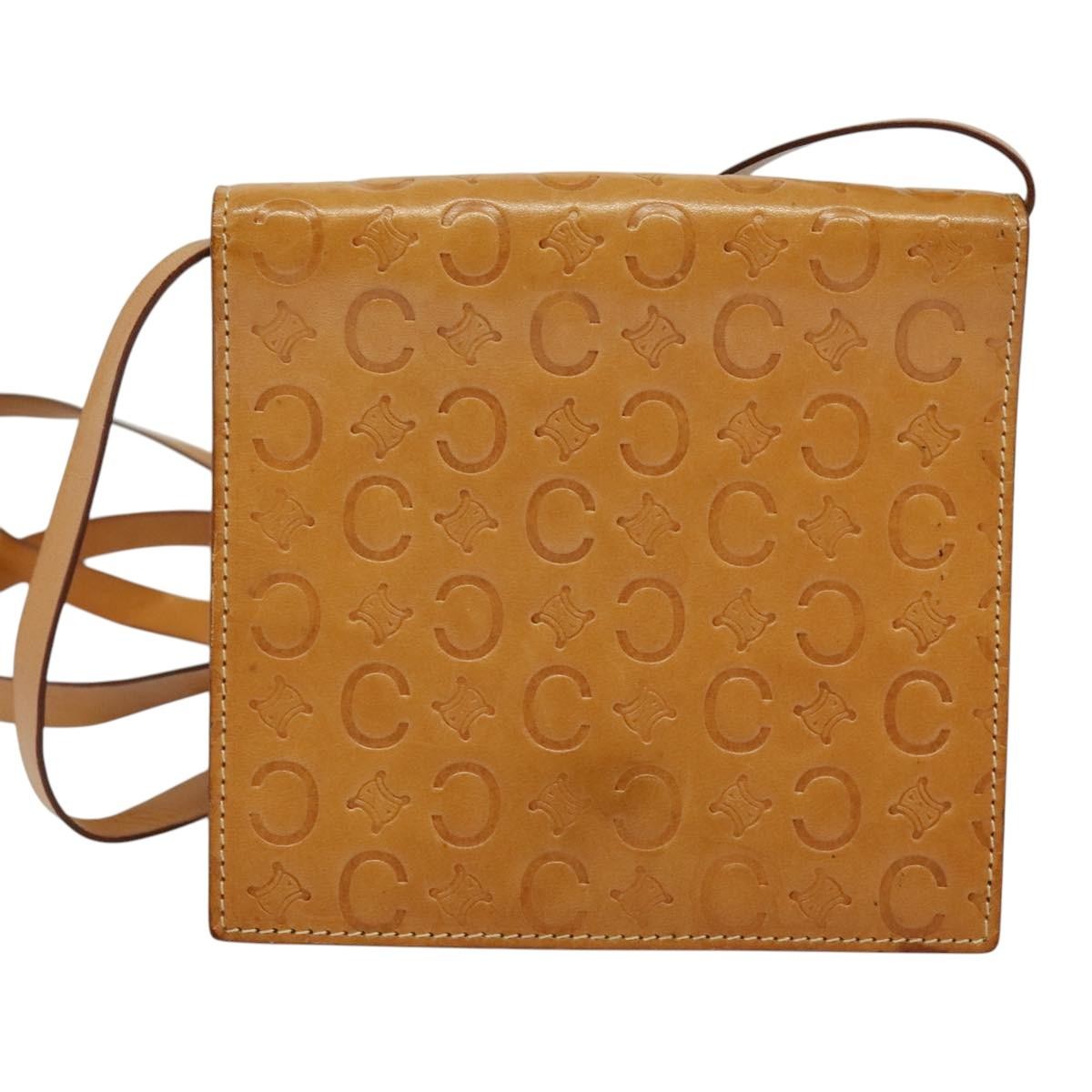 Celine Vintage Macadam Shoulder Bag C Macadam canvas, BROWN, CANVAS, Shoulder bag