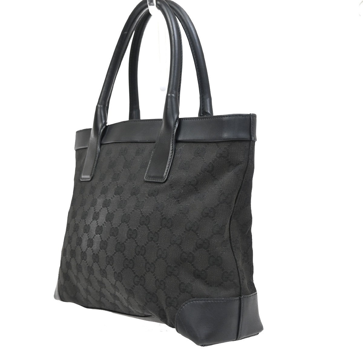 Gucci Vintage tote Canvas, BLACK, CANVAS, Tote bag