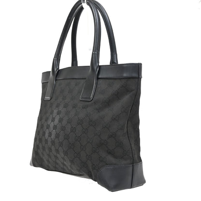 Gucci Vintage tote Canvas, BLACK, CANVAS, Tote bag