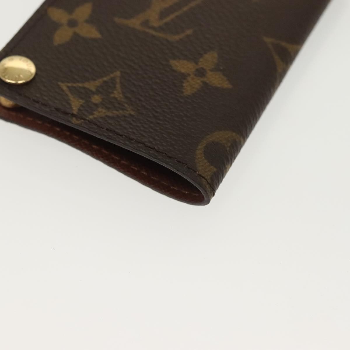 Louis Vuitton Porte Cartes Pression Card Case Monogram Canvas, BROWN, CANVAS, Card Holders