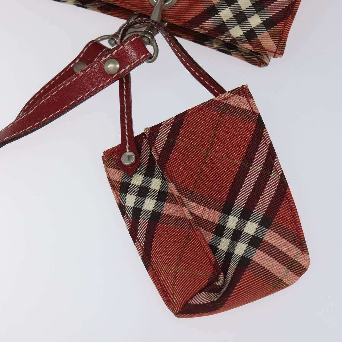 Burberry Nova Check Handbag Nova Check Canvas, RED, NYLON, Handbag