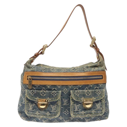 Louis Vuitton Baggy Handbag Denim, BLUE, DENIM_JEANS, Handbag