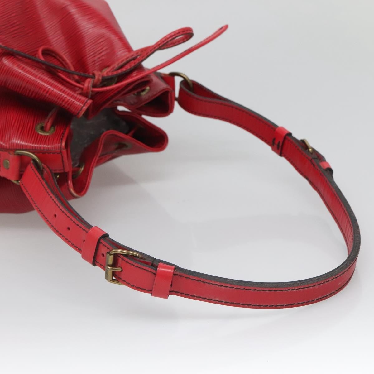 Louis Vuitton Noe Handbag Epi Leather, RED, LEATHER, Handbag