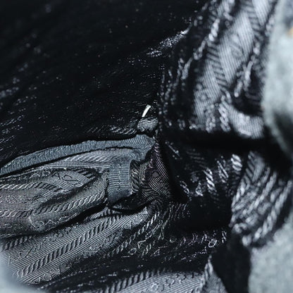 Prada Single Buckle Pocket Backpack Wool, GRAY, WOOL, Backpack