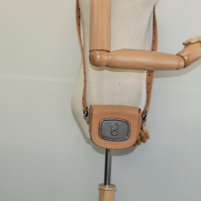 Celine Shoulder Bag Leather, BROWN, LEATHER, Shoulder bag