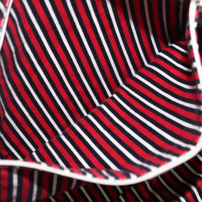 Gucci Abbey Tote GG Canvas with Leather, NAVY, CANVAS, Tote bag