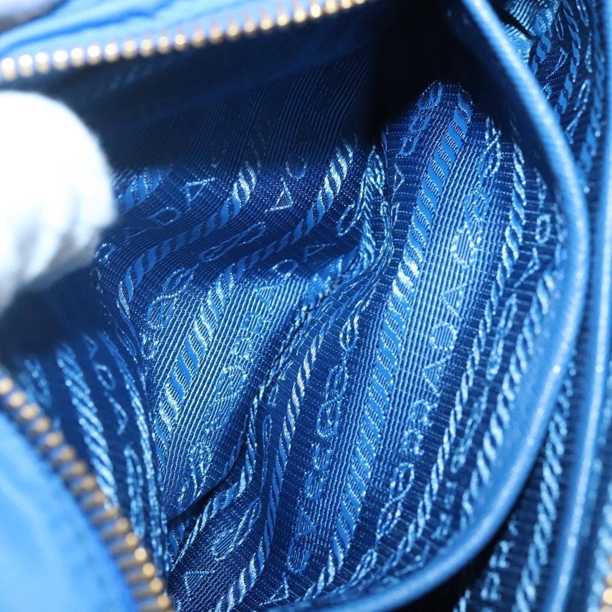 Prada Bow Camera Crossbody Bag Tessuto, BLUE, NYLON, Shoulder bag