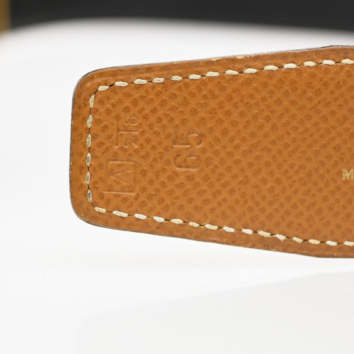 Hermes Constance Reversible Belt Leather, BROWN, LEATHER, Belts