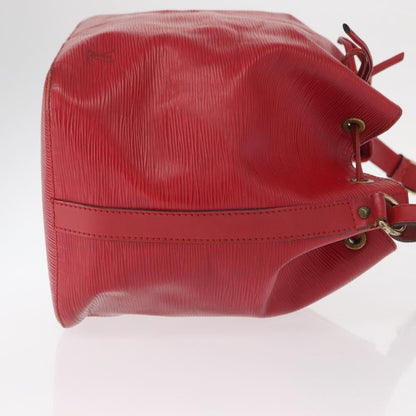 Louis Vuitton Petit Noe Handbag Epi Leather, RED, LEATHER, Shoulder bag