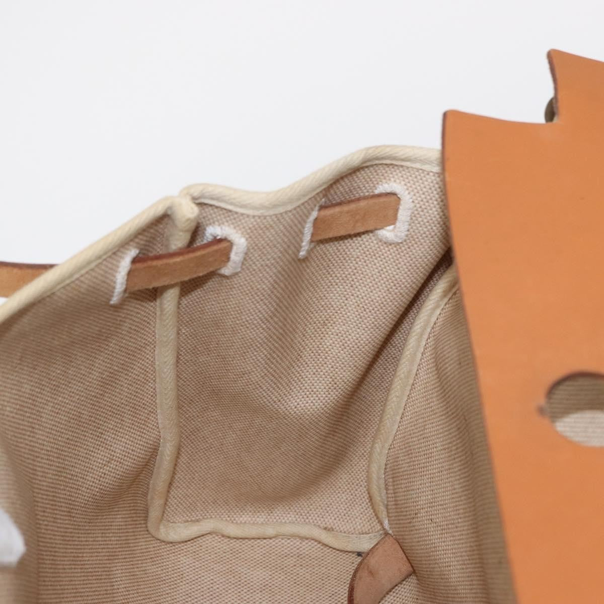 Hermes Herbag A Dos Backpack Toile, BEIGE, CANVAS, Backpack